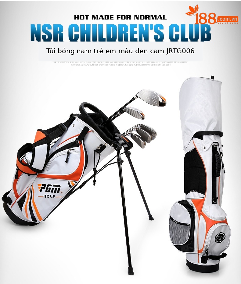 Bộ gậy golf trẻ em PGM NSR Junior nhẹ cho bé trai mới bắt đầu — Bộ trẻ em tùy chỉnh JRTG006 chi tiết 32
