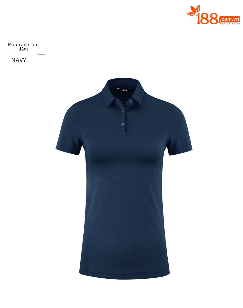 Áo thun golf nữ ngắn tay thể thao thoáng khí — YF442-màu xanh đậm, YF442-màu đỏ, YF444-màu đỏ hoa hồng, YF442-Đen chi tiết 13
