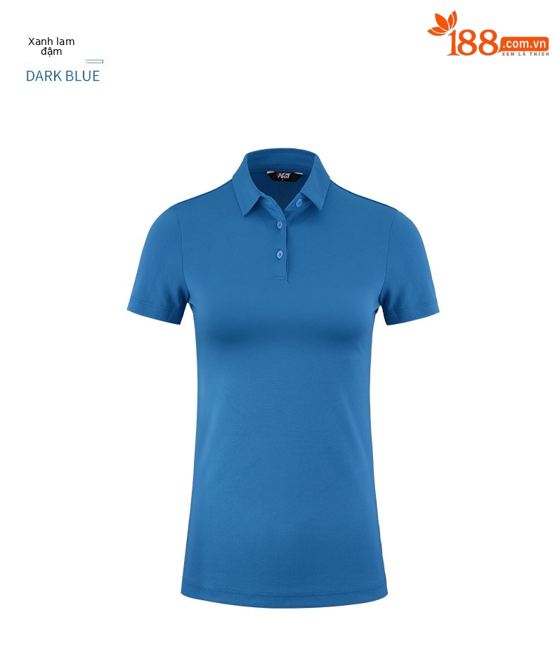 Áo thun golf nữ ngắn tay thể thao thoáng khí — YF442-màu xanh đậm, YF442-màu đỏ, YF444-màu đỏ hoa hồng, YF442-Đen chi tiết 19