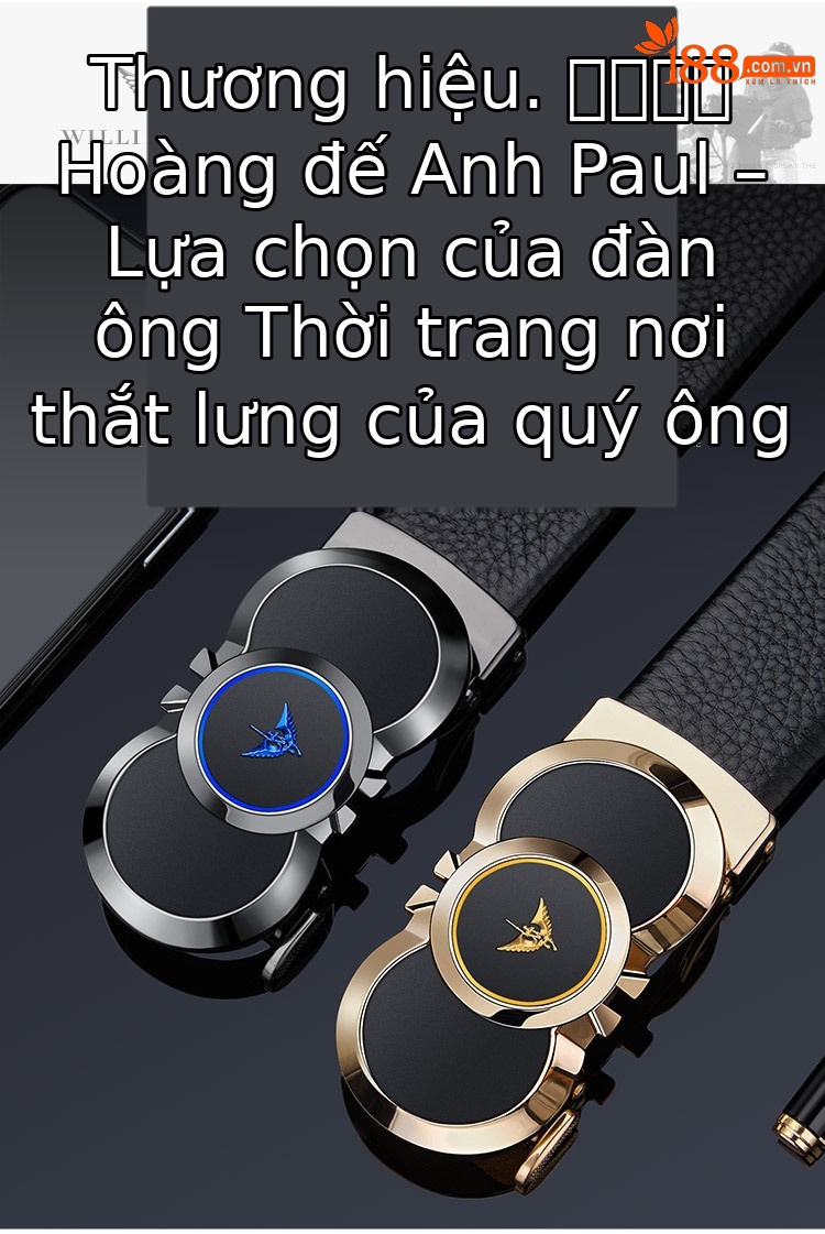 Thắt lưng nam Emperor Paul khóa tự động cao cấp phong cách doanh nhân — 120cm, 130cm, 110cm, 125cm chi tiết 1