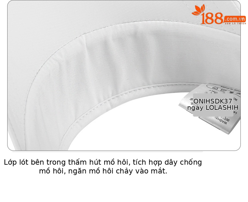 Mũ chống nắng nữ PGM vành rộng 22cm dây thun co giãn — MZ033 nữ Mũ rỗng màu xanh, MZ033 nữ Mũ rỗng màu trắng, MZ033 nữ Mũ rỗng màu đen, MZ033 nữ Mũ rỗng màu hồng chi tiết 26