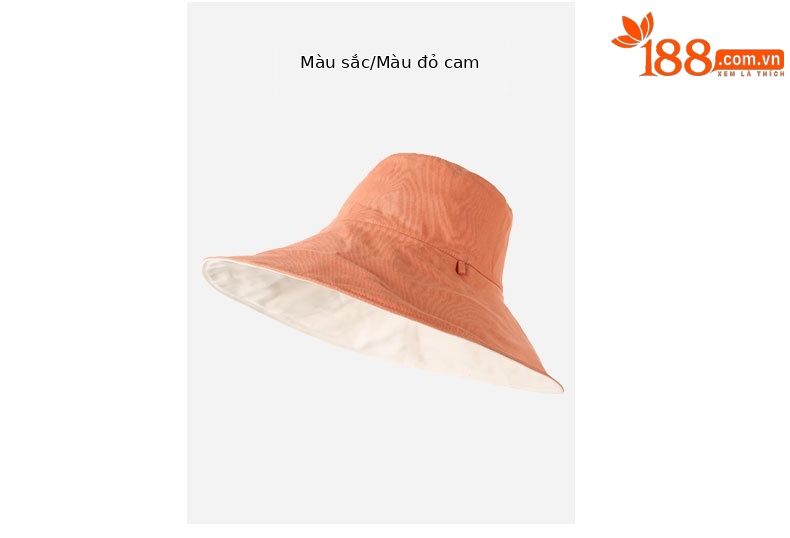 Mũ bucket chống nắng hai mặt vành rộng cho nữ, chống tia UV, gấp gọn đi biển — Kaki sâu chi tiết 16