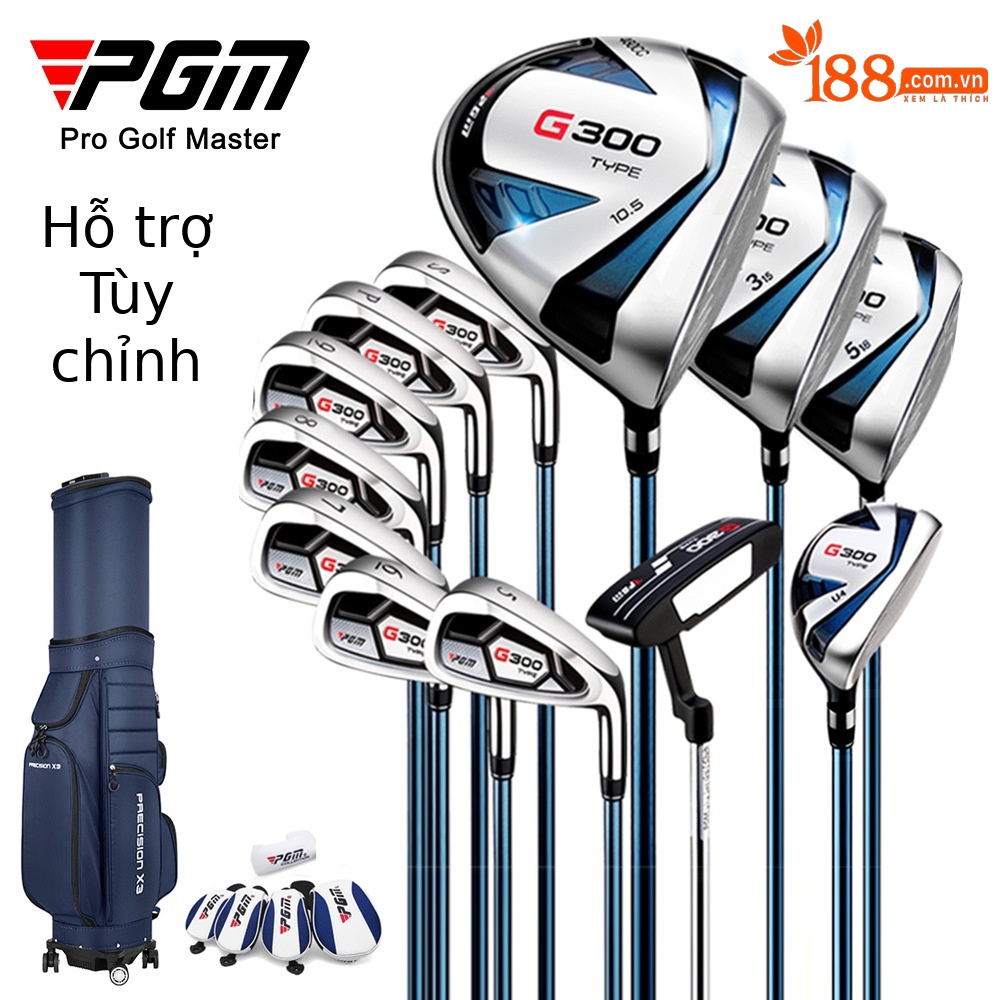 Bộ gậy golf nam PGM G300 12 món (gỗ titan số 1, sắt thép không gỉ) kèm túi đựng — MTG025 [Que carbon] 12 chiếc túi bóng kính thiên văn, MTG025 [Que carbon] 12 túi bóng kính thiên văn cấp R, MTG025 [thanh thép] 12 gói bóng kính thiên văn Thống Trị, MTG025 [thanh carbon] 12 S cấp với túi bóng tiêu chuẩn