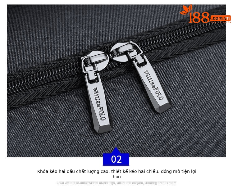 Ba lô nam chống nước đa năng Hoàng đế Paul, đựng laptop 15.6 inch chi tiết 14