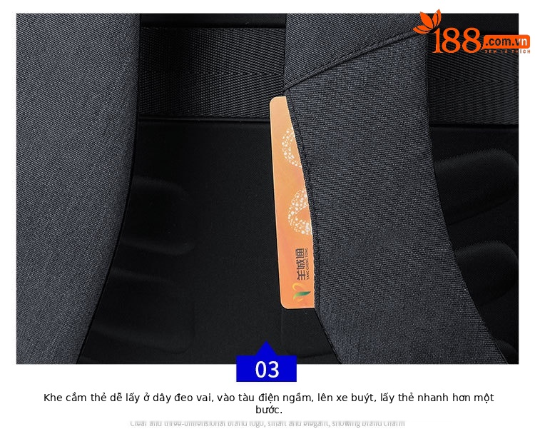 Ba lô nam chống nước đa năng Hoàng đế Paul, đựng laptop 15.6 inch chi tiết 15
