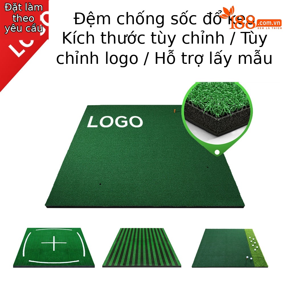 Đệm đánh golf PGM 3D hai lớp 1.5x1.5m cho sân tập — Miếng đệm 3D (không có đáy chống trượt), Miếng đệm 3D (có đáy chống trượt), Đệm dán (không có đáy chống trượt), Đệm dán (có đáy chống trượt)