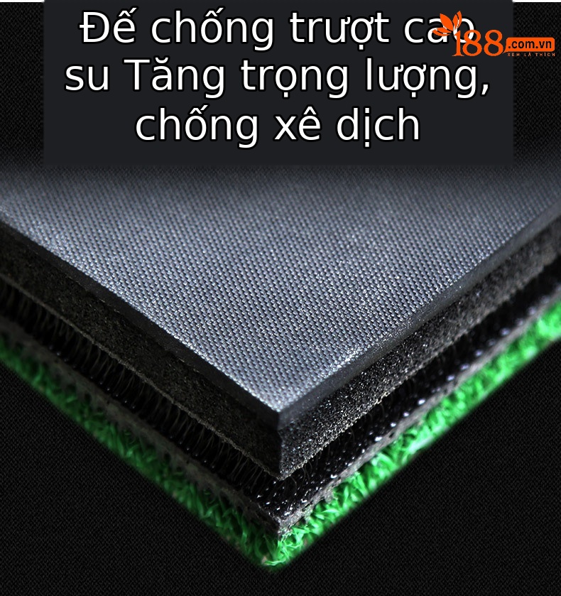 Đệm đánh golf PGM 3D hai lớp 1.5x1.5m cho sân tập — Miếng đệm 3D (không có đáy chống trượt), Miếng đệm 3D (có đáy chống trượt), Đệm dán (không có đáy chống trượt), Đệm dán (có đáy chống trượt) chi tiết 8
