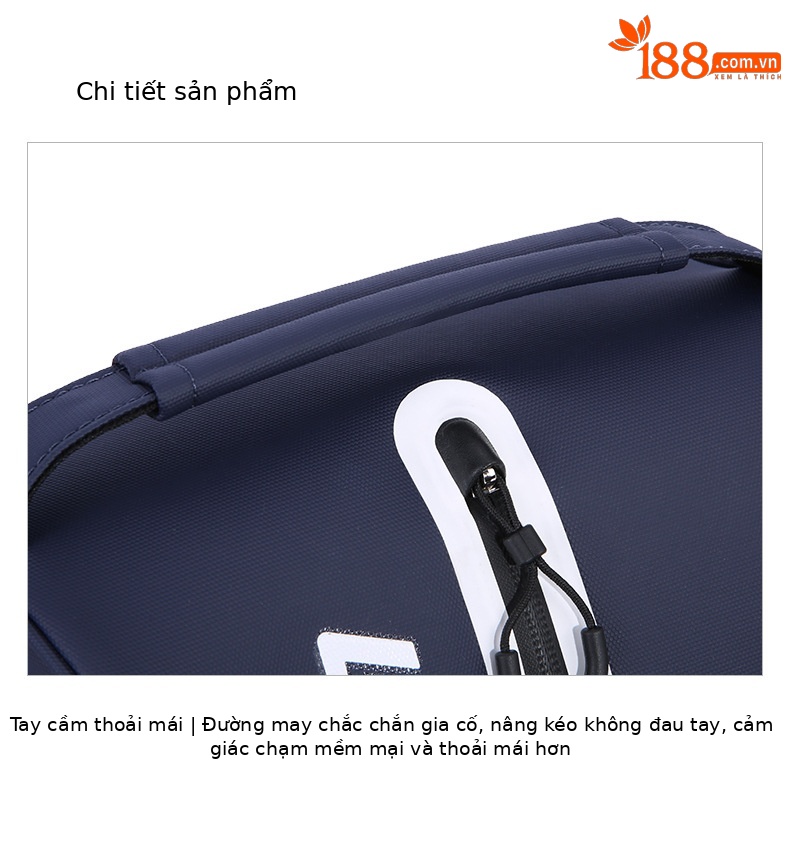 Túi đựng giày golf PGM siêu nhẹ xách tay vải nylon chống thấm 32x22x11cm — XB006-màu xanh đậm, XB006-màu đỏ, XB006-màu xám, XB006-màu trắng chi tiết 22