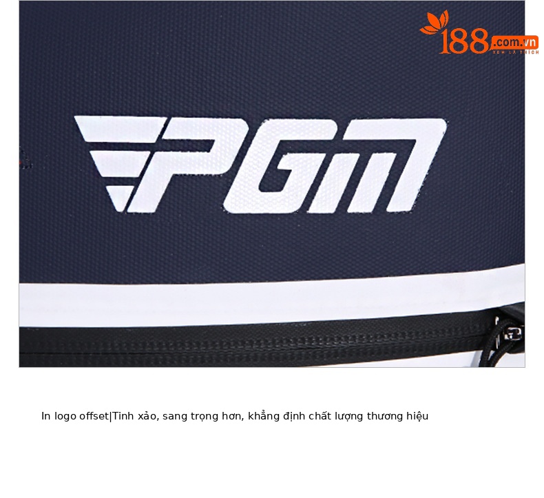 Túi đựng giày golf PGM siêu nhẹ xách tay vải nylon chống thấm 32x22x11cm — XB006-màu xanh đậm, XB006-màu đỏ, XB006-màu xám, XB006-màu trắng chi tiết 23