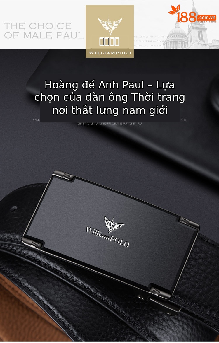 Thắt lưng da bò lớp đầu tiên nam cổ điển khóa trơn — 120cm, 130cm, 110cm, 125cm chi tiết 1