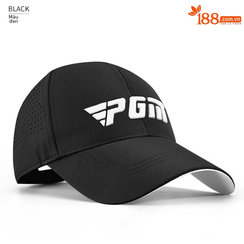 Mũ lưỡi trai golf PGM chống nắng lỗ lưới nam, thiết kế thể thao kèm mũ chống nắng Mark từ tính — MZ039-Màu đen, MZ039-màu trắng chi tiết 11