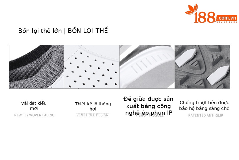 Giày golf nam PGM đế đinh dẻo thoáng khí, dây giày thường/khóa xoay — Xz202-trắng Xám [Dây giày thông thường], Xz202-trắng Xám [dây giày khóa xoay] chi tiết 3