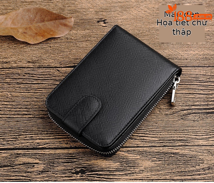 Ví card holder nam da bò nhiều ngăn đựng thẻ và bằng lái chi tiết 10