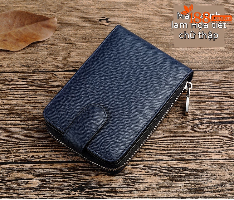 Ví card holder nam da bò nhiều ngăn đựng thẻ và bằng lái chi tiết 12