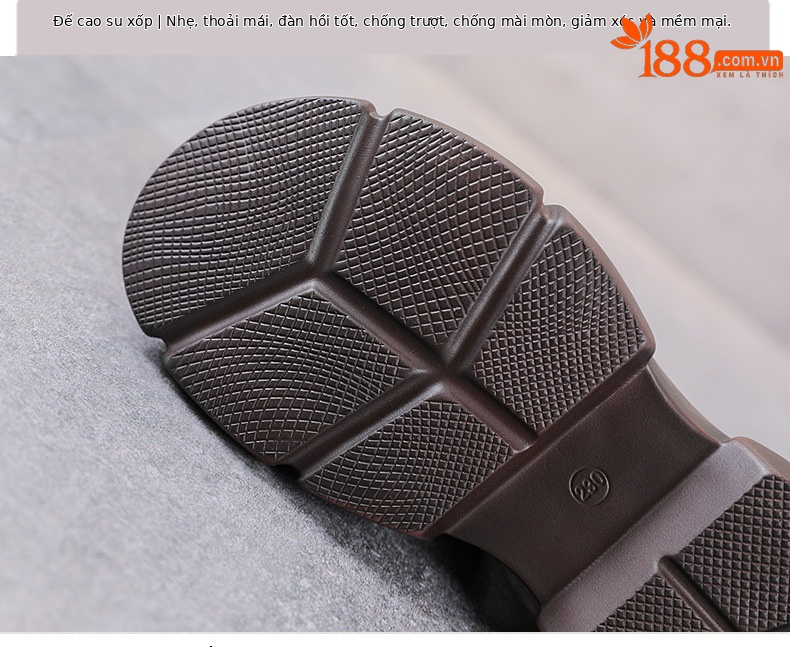 Sandal miệng cá đế bệt da bò thật cho nữ – phong cách La Mã cổ điển — Màu nâu chi tiết 7