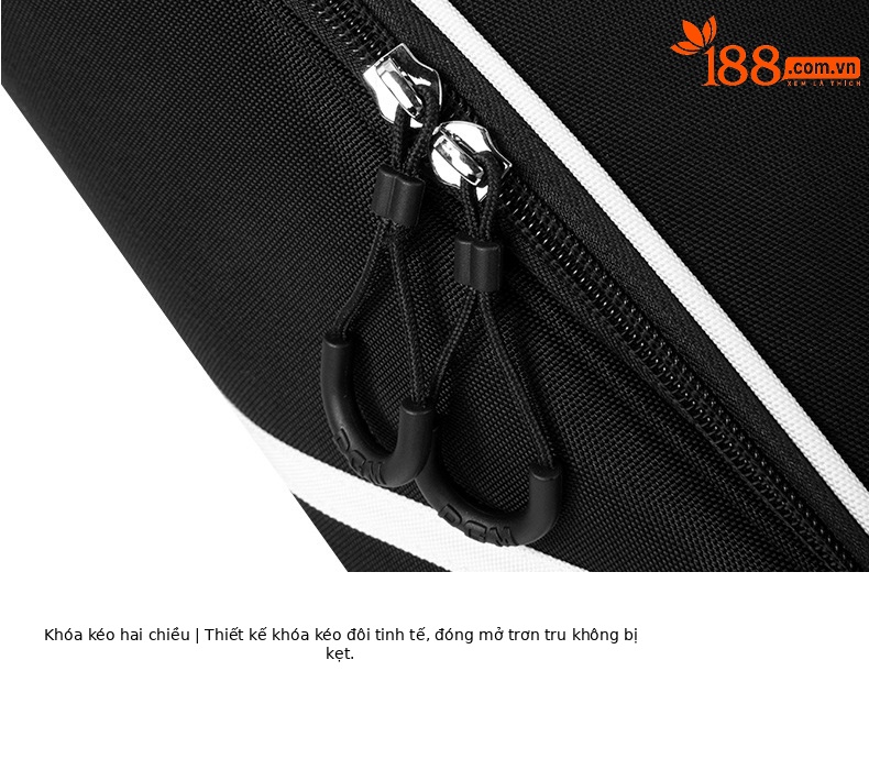 Túi đựng giày golf PGM xách tay chống nước, phong cách Hàn Quốc, kích thước 19x11x32 cm — XB005-Màu đen, XB005-Đen đỏ, XB005-màu vàng huỳnh quang Đen chi tiết 20