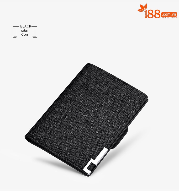 Ví nam gập mini canvas Emperor Paul chống mài mòn chi tiết 11