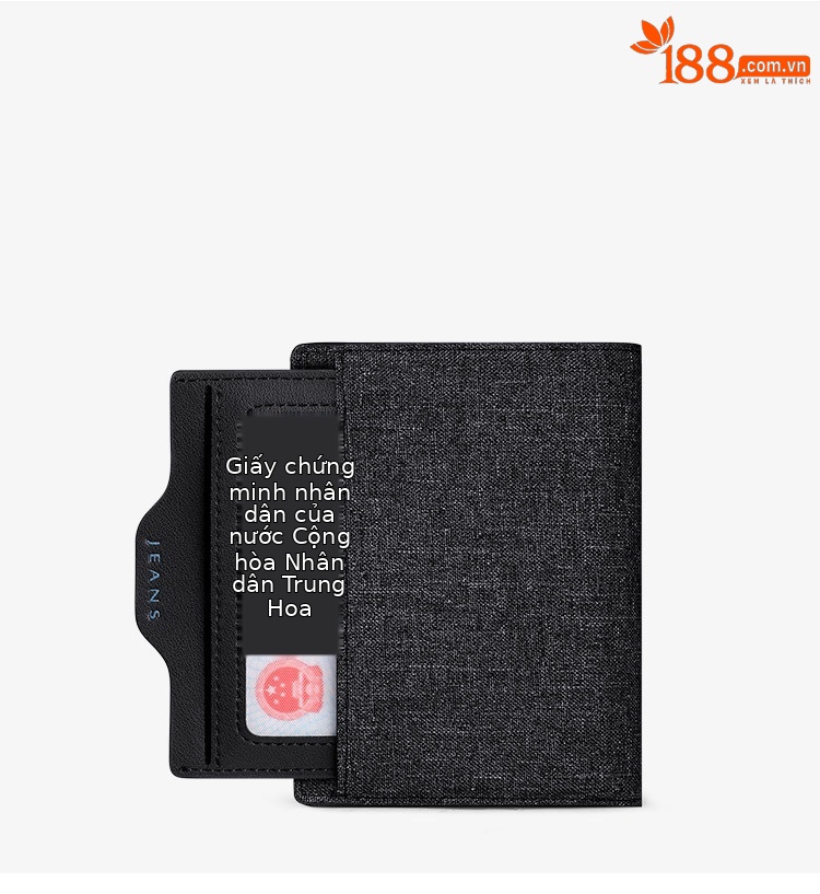 Ví nam gập mini canvas Emperor Paul chống mài mòn chi tiết 13