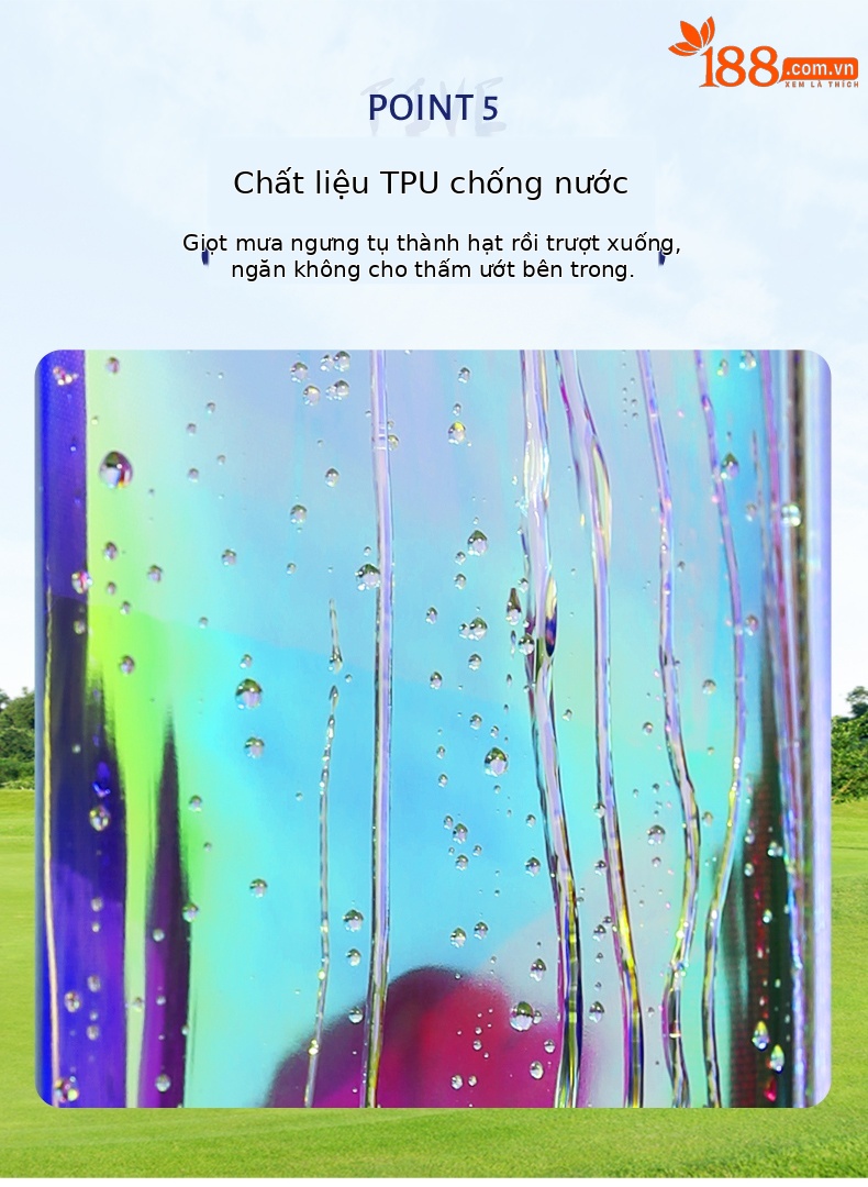 Túi golf PGM bảy màu chống nước bốn bánh đẩy phẳng kính thiên văn — QB122-bảy màu, QB122-Màu đen chi tiết 6