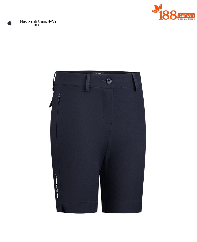 Quần short golf nữ PGM co giãn chống nước dài 5 tấc — KUZ129-màu xanh hải quân, KUZ129-màu trắng, KUZ129-Màu đen, KUZ129-Kaki chi tiết 19