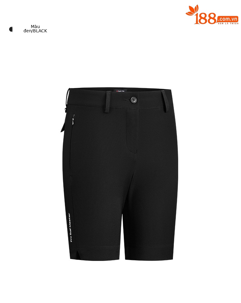 Quần short golf nữ PGM co giãn chống nước dài 5 tấc — KUZ129-màu xanh hải quân, KUZ129-màu trắng, KUZ129-Màu đen, KUZ129-Kaki chi tiết 21