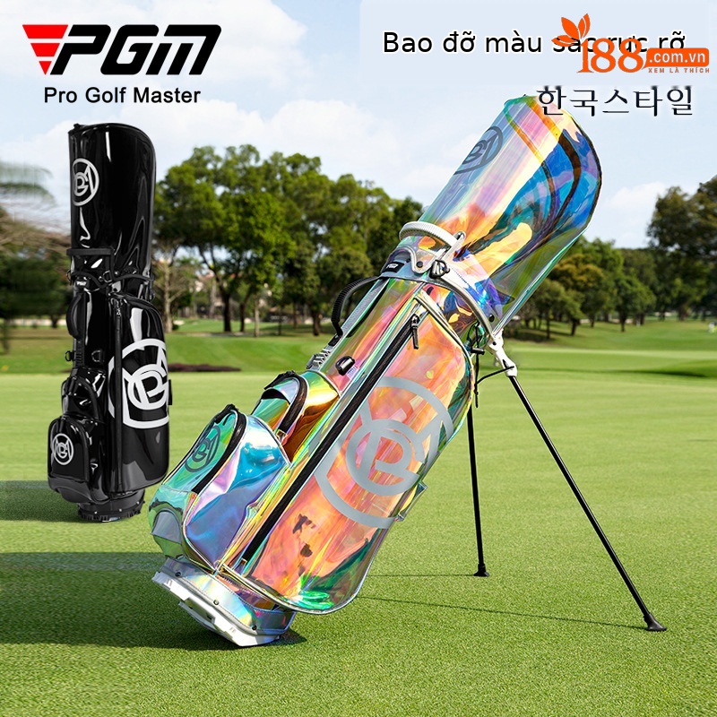 Túi đựng gậy golf PGM nữ chống nước TPU 127x31x36 cm — QB131-bảy màu, QB131-Màu đen