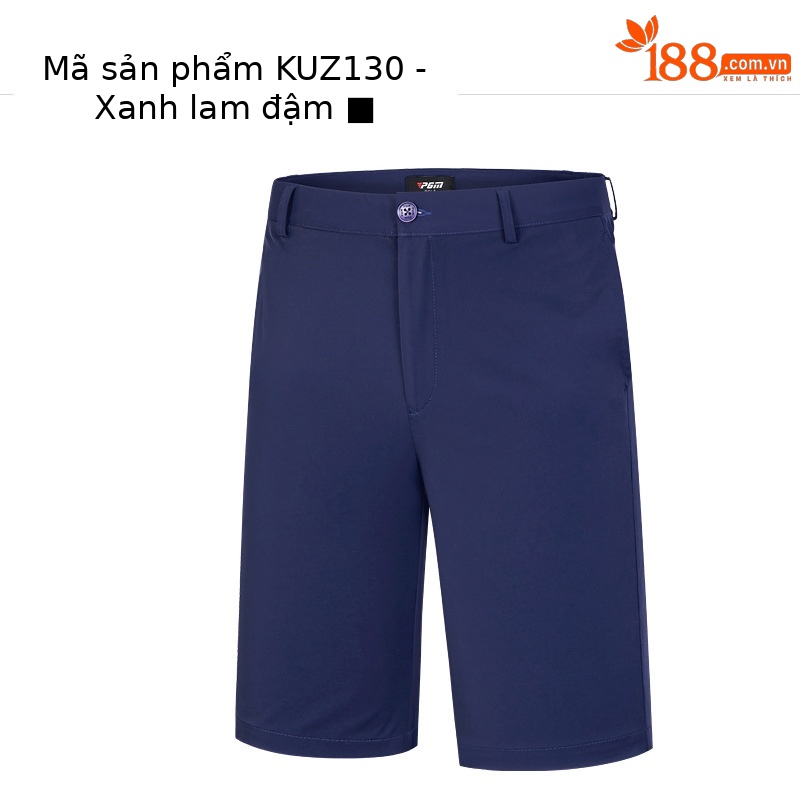 Quần short golf nam PGM thể thao co giãn nhanh khô — KUZ130-màu xanh hải quân, KUZ130-Kaki, KUZ130-Màu đen, KUZ130-màu xám nhạt