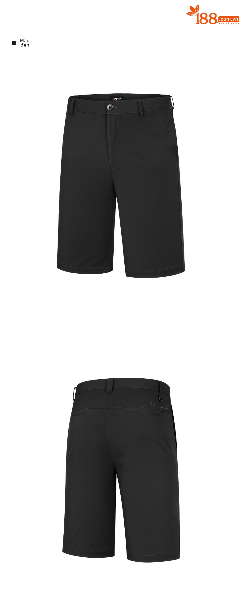 Quần short golf nam PGM thể thao co giãn nhanh khô — KUZ130-màu xanh hải quân, KUZ130-Kaki, KUZ130-Màu đen, KUZ130-màu xám nhạt chi tiết 9