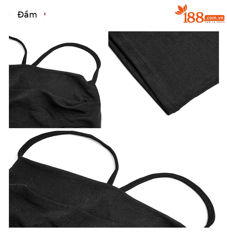 Váy liền ôm body kiểu Pháp phong cách nhẹ nhàng quyến rũ — Màu đen chi tiết 3
