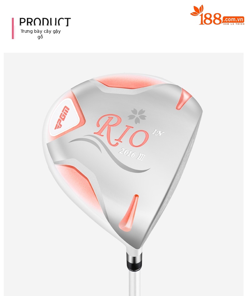 Bộ gậy golf PGM RIO Sakura 11 món cho nữ, thân carbon siêu nhẹ, đầu gậy titan — LTG038-11 trục Carbon (lớp L), LTG038-Trục Thép 11, LTG038-Trục Carbon 4 nhánh (lớp L), LTG038-Trục thép 4 chi tiết 15