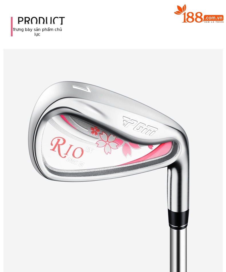 Bộ gậy golf PGM RIO Sakura 11 món cho nữ, thân carbon siêu nhẹ, đầu gậy titan — LTG038-11 trục Carbon (lớp L), LTG038-Trục Thép 11, LTG038-Trục Carbon 4 nhánh (lớp L), LTG038-Trục thép 4 chi tiết 18