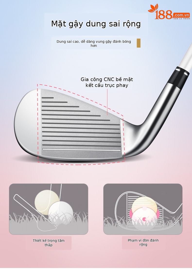Bộ gậy golf PGM RIO Sakura 11 món cho nữ, thân carbon siêu nhẹ, đầu gậy titan — LTG038-11 trục Carbon (lớp L), LTG038-Trục Thép 11, LTG038-Trục Carbon 4 nhánh (lớp L), LTG038-Trục thép 4 chi tiết 6