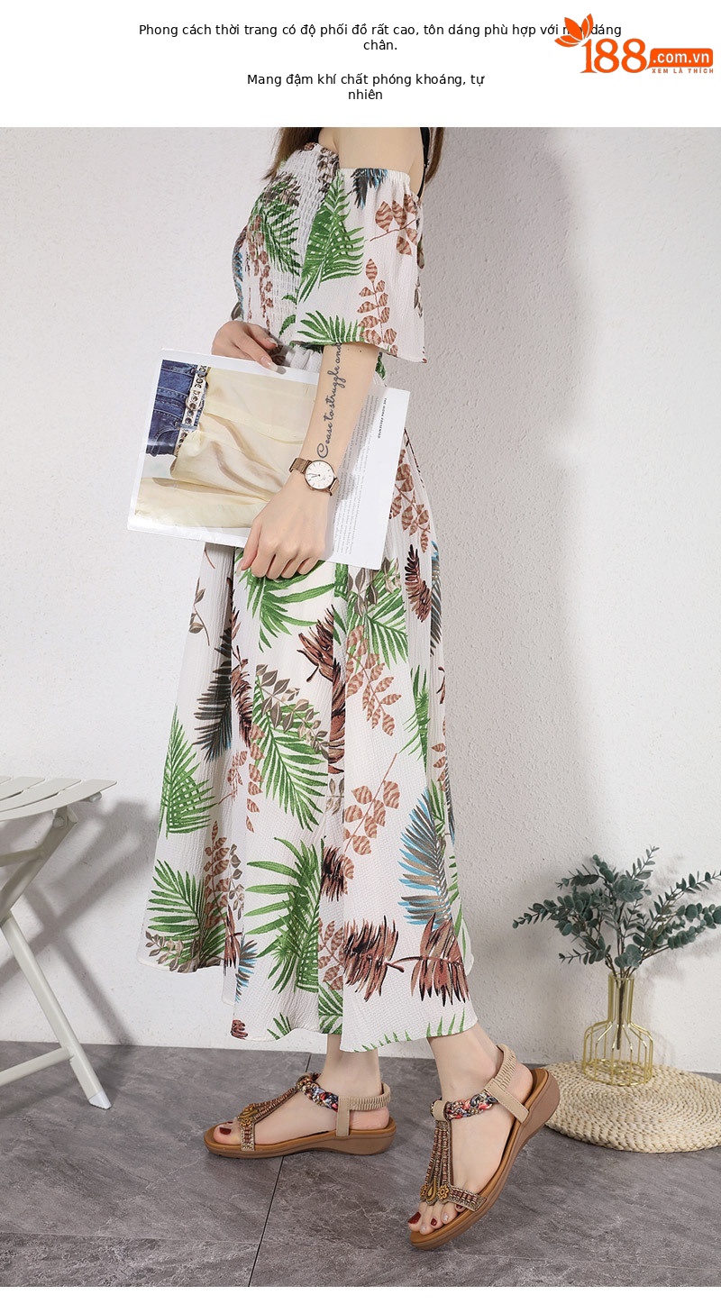 Dép sandal nữ quai co giãn đế nhẹ thoải mái mùa hè — Màu đen, Thoải mái/chống trượt/sau khi bán lẻ, Màu vàng, Màu mơ chi tiết 25