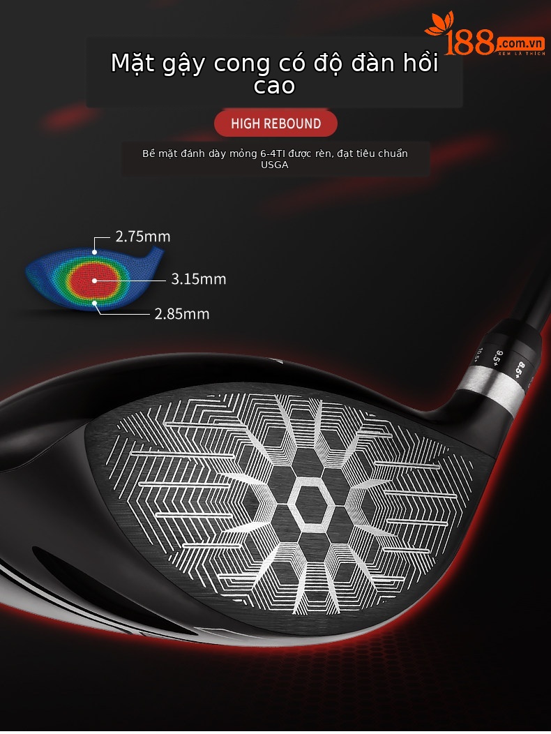 Gậy golf PGM MEGA PRO số 1/số 3/số 5 gỗ nam thanh sợi carbon — Thanh Carbon MG036-X 8.5, Thanh Carbon MG036-S 8.5, Thanh Carbon MG036-R 8.5, Thanh Carbon MG036-SR 8.5 chi tiết 14