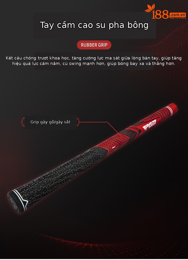 Gậy golf PGM MEGA PRO số 1/số 3/số 5 gỗ nam thanh sợi carbon — Thanh Carbon MG036-X 8.5, Thanh Carbon MG036-S 8.5, Thanh Carbon MG036-R 8.5, Thanh Carbon MG036-SR 8.5 chi tiết 16