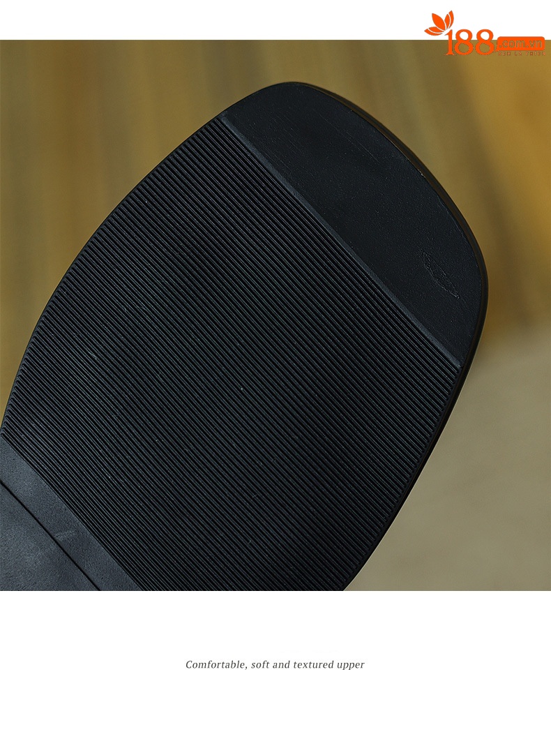 Sandal La Mã dệt cổ điển nữ quai ngang đế bệt — Màu nâu chi tiết 9