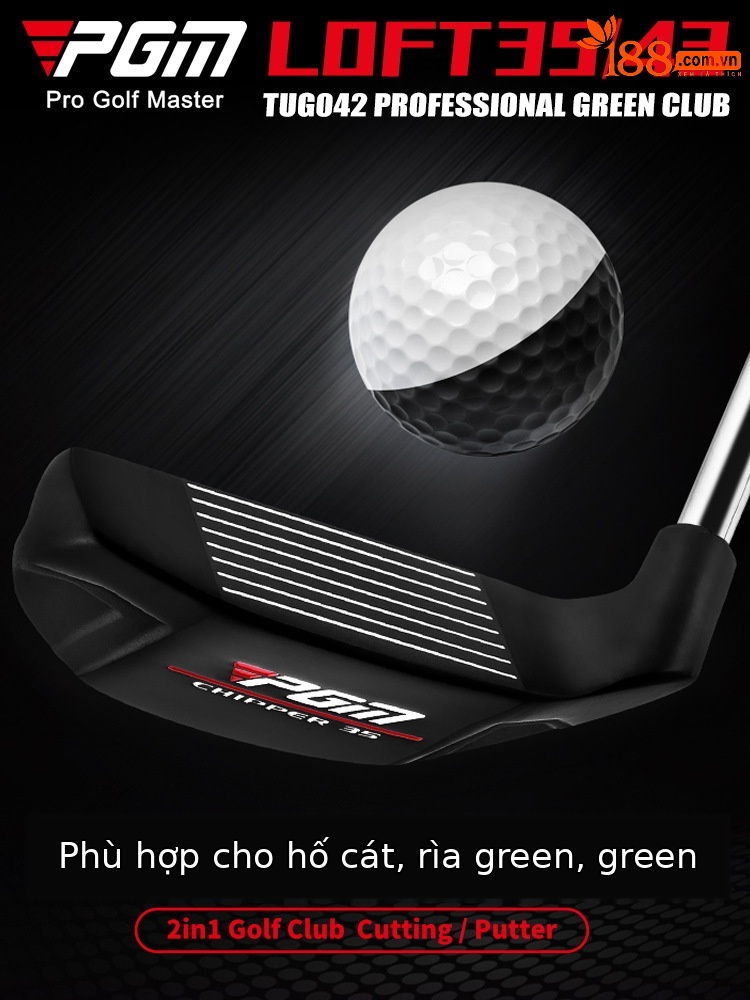 Gậy golf PGM cắt thanh đẩy và cắt hố cát thép không gỉ — TUG042-43 ° cắt thanh đẩy, TUG042-35 ° cắt thanh đẩy