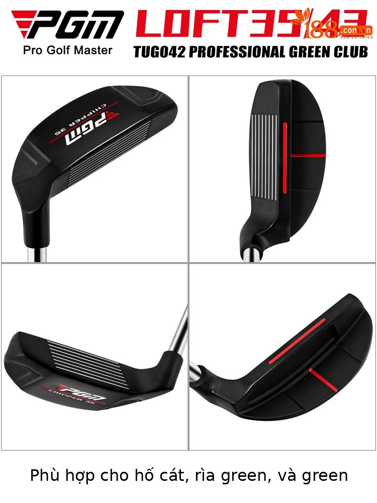 Gậy golf PGM cắt thanh đẩy và cắt hố cát thép không gỉ — TUG042-43 ° cắt thanh đẩy, TUG042-35 ° cắt thanh đẩy