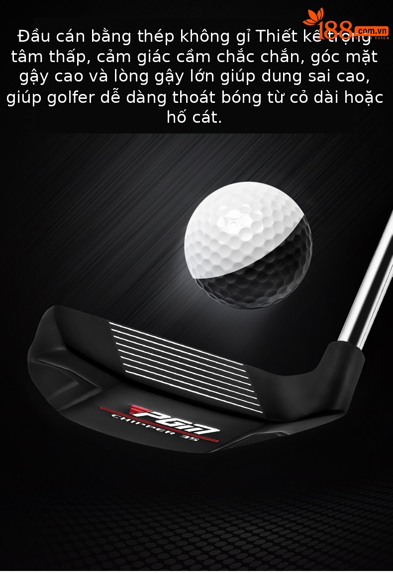 Gậy golf PGM cắt thanh đẩy và cắt hố cát thép không gỉ — TUG042-43 ° cắt thanh đẩy, TUG042-35 ° cắt thanh đẩy chi tiết 2