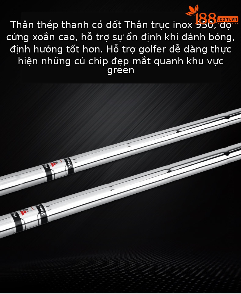 Gậy golf PGM cắt thanh đẩy và cắt hố cát thép không gỉ — TUG042-43 ° cắt thanh đẩy, TUG042-35 ° cắt thanh đẩy chi tiết 3