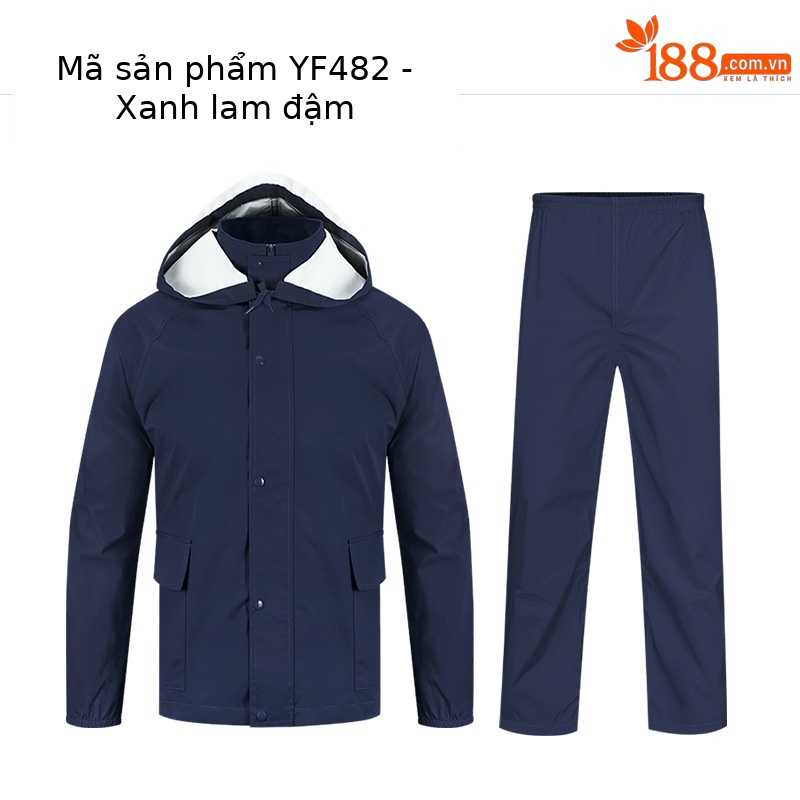 YF482 nam-màu xanh nước biển (Áo khoác + quần)