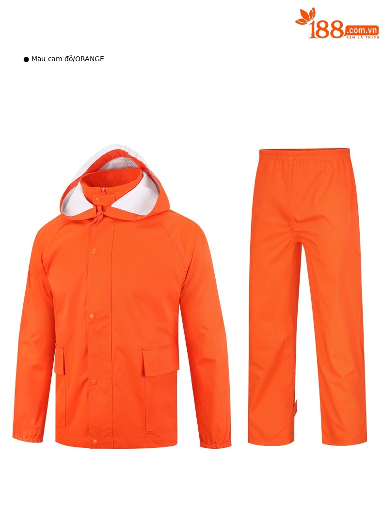 Bộ áo mưa golf PGM chống bão nam, áo khoác + quần chống nước ngoài trời — Nữ YF481-màu xanh nước biển (áo khoác + quần), YF482 nam-Màu Đỏ Cam (áo khoác + quần), Nữ YF481-Màu đỏ cam (áo khoác + quần), YF482 nam-màu xanh nước biển (Áo khoác + quần) chi tiết 9