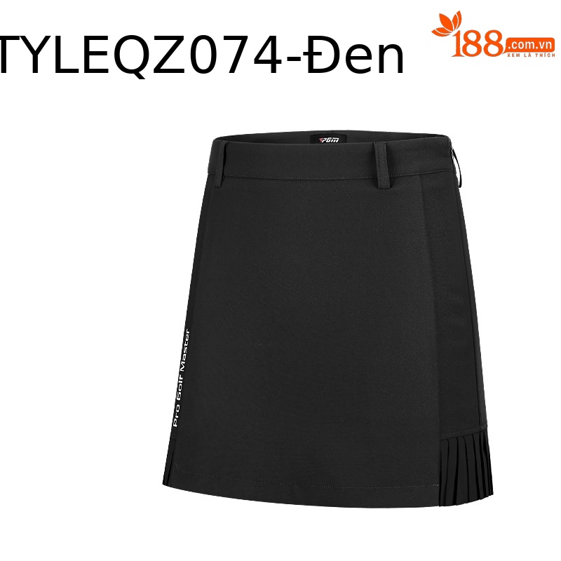 Váy golf nữ xếp ly viền sau co giãn hút ẩm nhanh khô — QZ074-Màu đen, QZ074-màu xanh hải quân, QZ074-màu trắng
