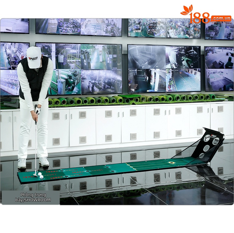 Bộ dụng cụ tập golf đa năng có lưới chắn và thảm tập putt — TL033 [0,4*2,5 mét] thảm nhung pha lê, TL033 [0,66*3 m] Thực hành thanh cắt, TL033 [0,45*2,5 mét] Thực hành cắt thanh (có cỏ dây trắng), TL036 cắt và đẩy tích hợp thực hành gỗ rắn 3 mét chi tiết 6