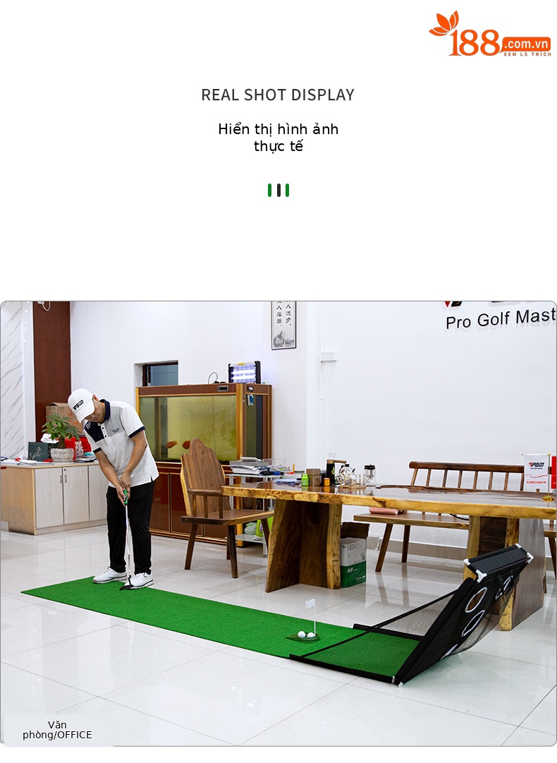 Bộ dụng cụ tập golf đa năng có lưới chắn và thảm tập putt — TL033 [0,4*2,5 mét] thảm nhung pha lê, TL033 [0,66*3 m] Thực hành thanh cắt, TL033 [0,45*2,5 mét] Thực hành cắt thanh (có cỏ dây trắng), TL036 cắt và đẩy tích hợp thực hành gỗ rắn 3 mét chi tiết 20