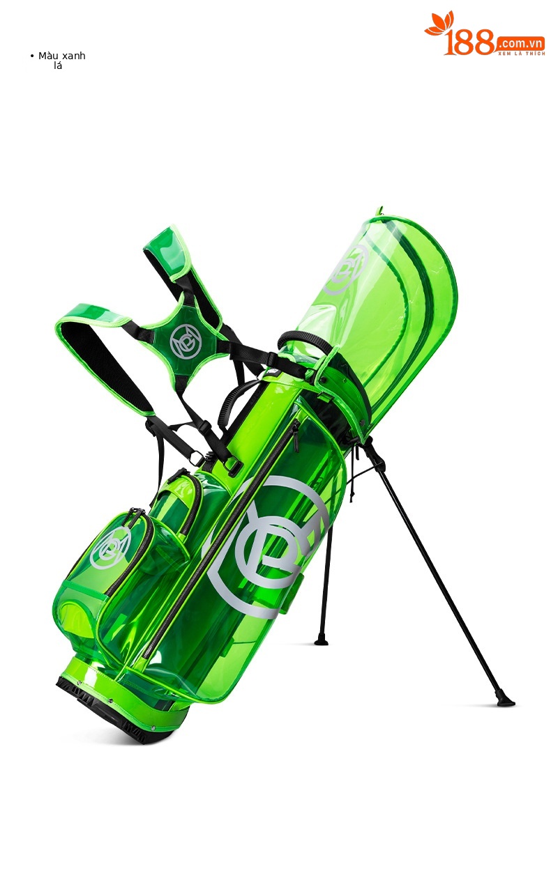 Túi đựng gậy golf PGM trong suốt chống nước, kiểu dáng Hàn Quốc, kích thước 127x31x36 cm — QB131-màu xanh lá cây, QB131-màu vàng, QB131-màu trắng chi tiết 14