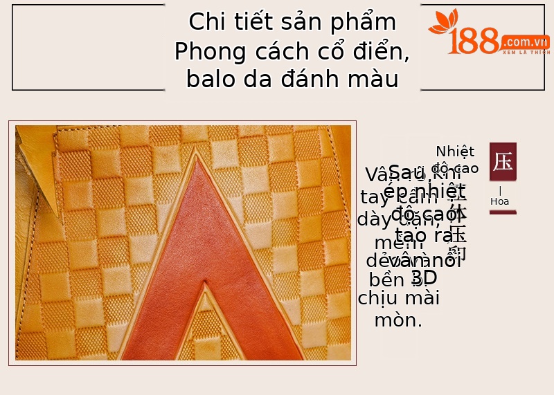 Ba lô nữ da bò lớp đầu tiên phong cách cổ điển đánh bóng — Vàng cổ điển, Nâu cổ điển, Xám đen cổ điển chi tiết 13