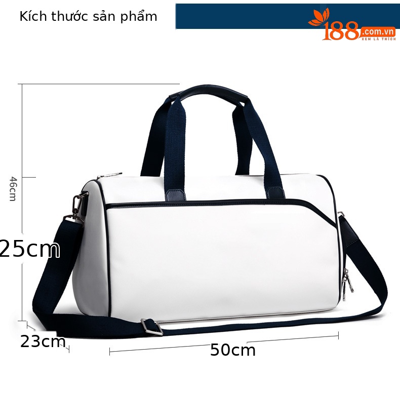 Túi đựng đồ golf nam siêu nhẹ vải nylon da, ngăn riêng giày tiện lợi — 403001-màu xanh, 403001-màu trắng, 403002-Màu đen, 403003-xanh lục đậm chi tiết 3