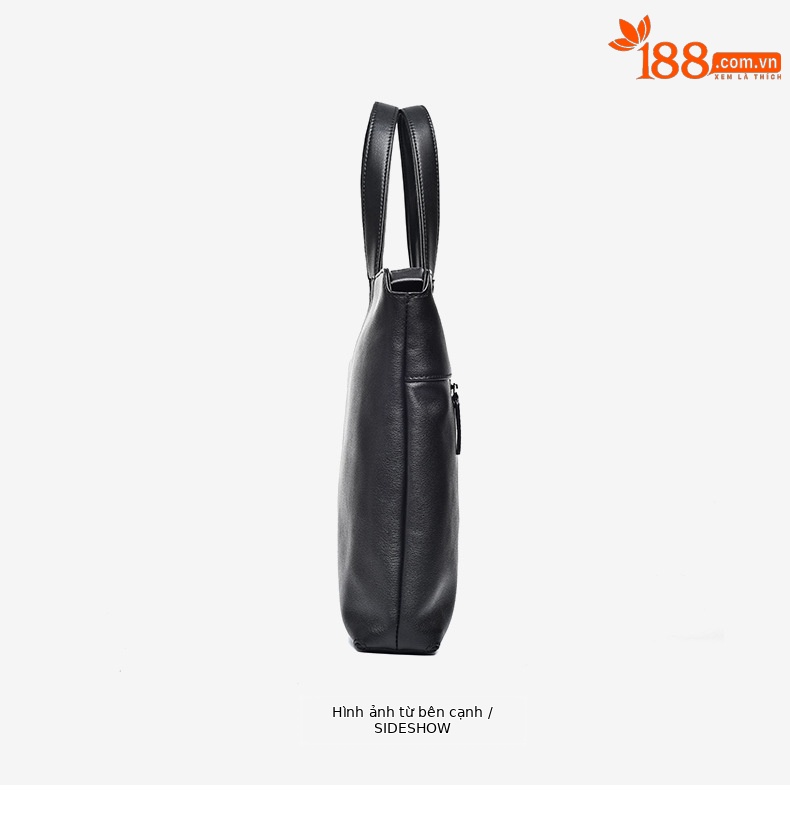 Túi xách công sở nam da bò đầu 15 inch phong cách đơn giản sức chứa lớn chi tiết 15