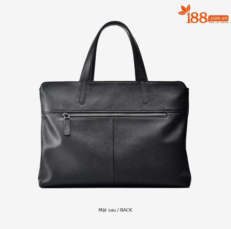 Túi xách công sở nam da bò đầu 15 inch phong cách đơn giản sức chứa lớn chi tiết 16